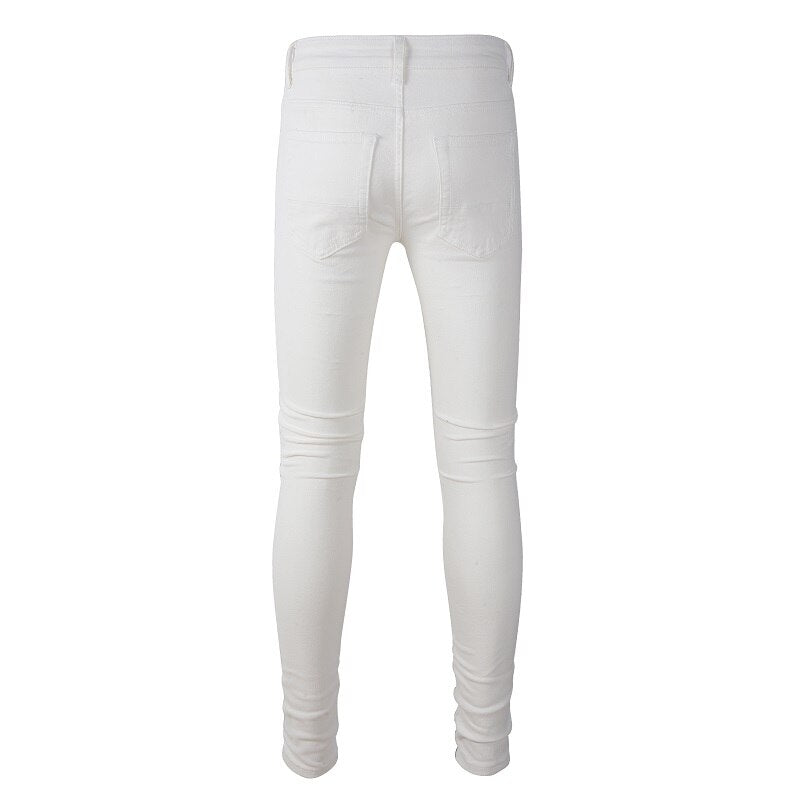 Jeans ripped white