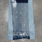 Flare Denim Paint Blue