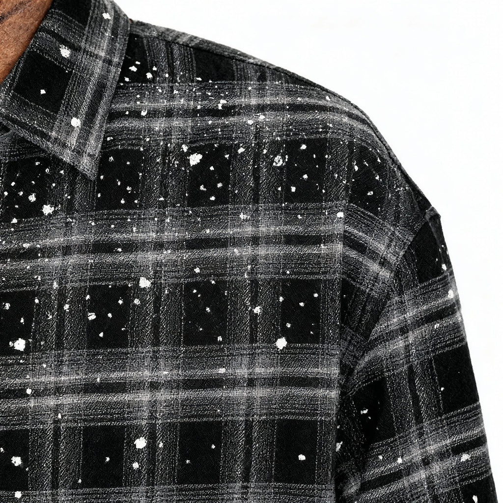 Diamond Rain Plaid Shirt Jacket