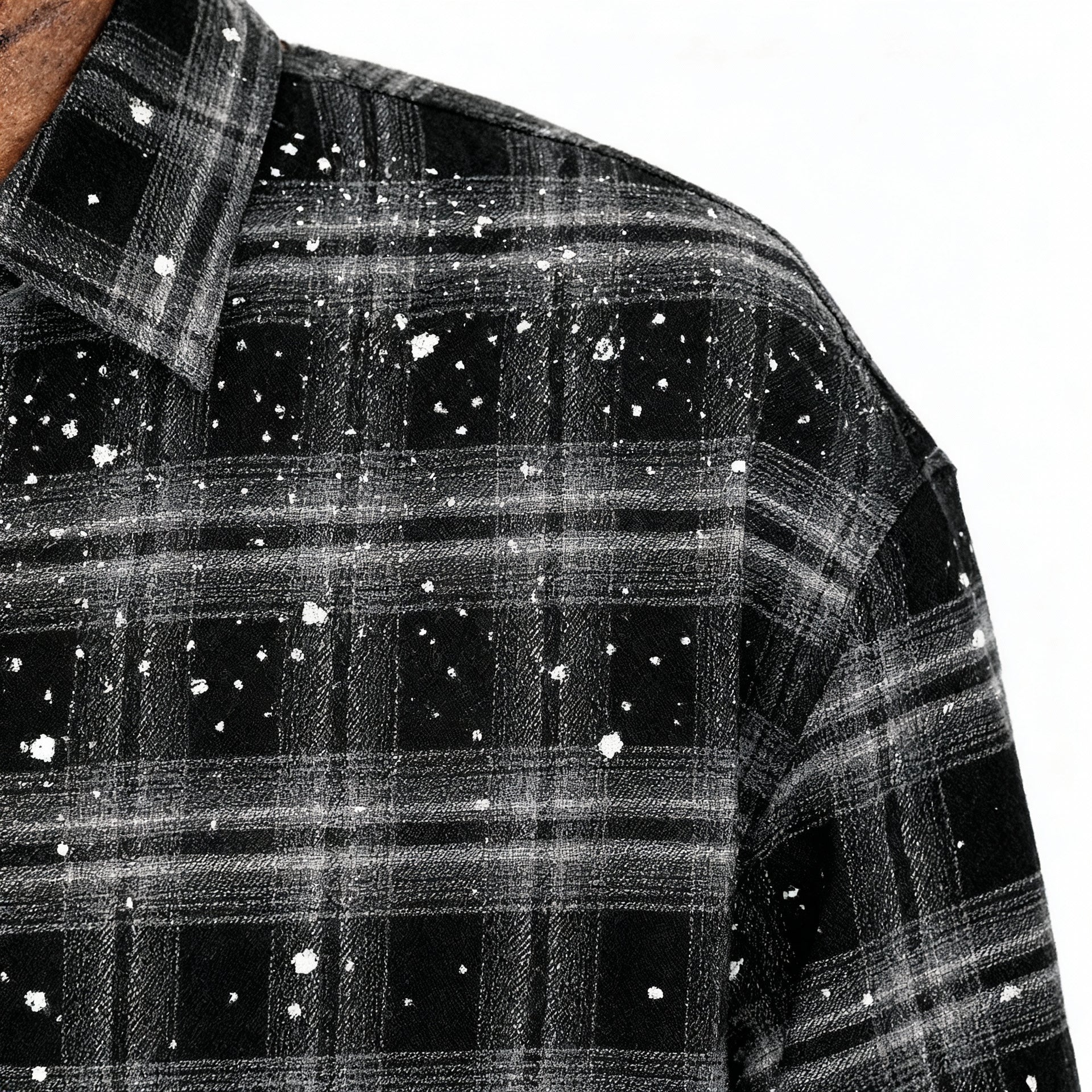 Diamond Rain Plaid Shirt Jacket
