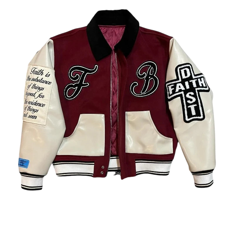 Varsity jacket Goth Red