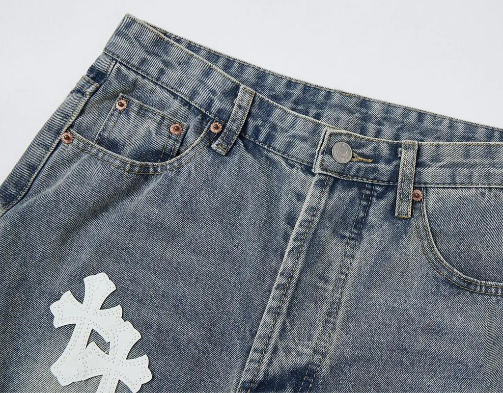 Cross Blue Flare Denim