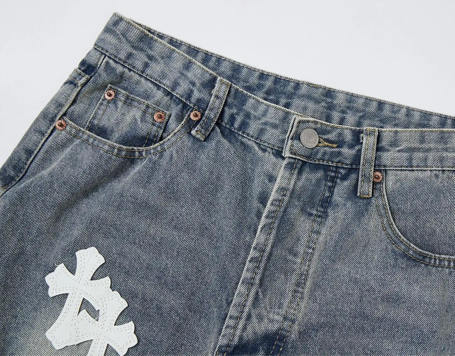 Cross Blue Flare Denim