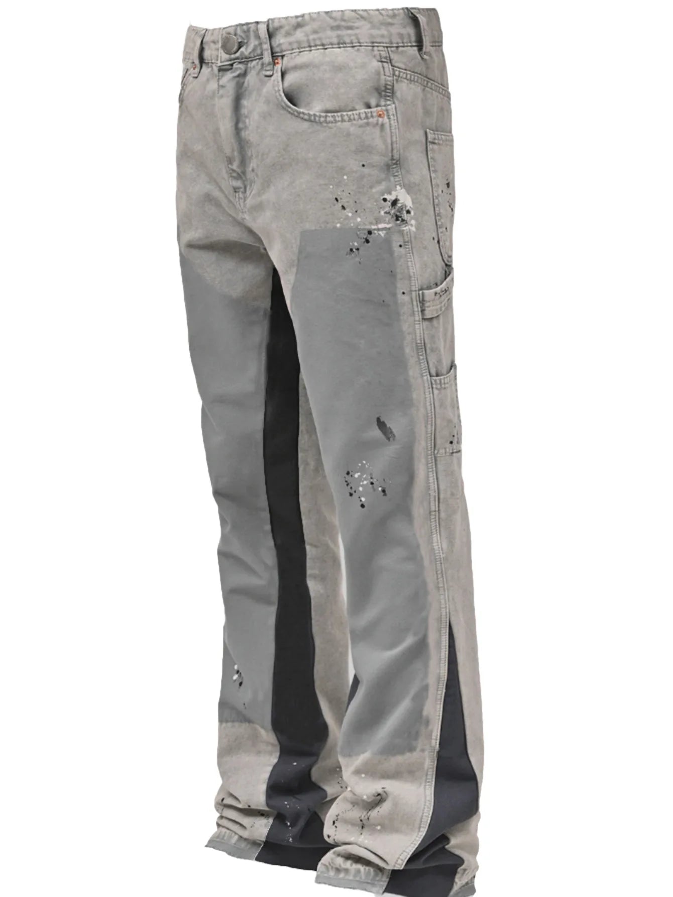 Flare Denim Paint Grey