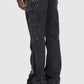 Flare Denim Paint Black