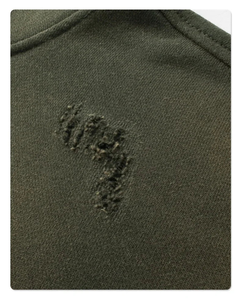 Spray-stained hoodie