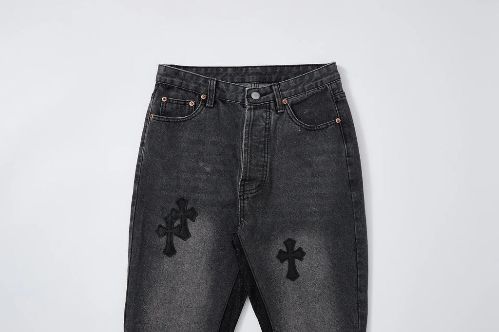 Cross Black Flare Denim