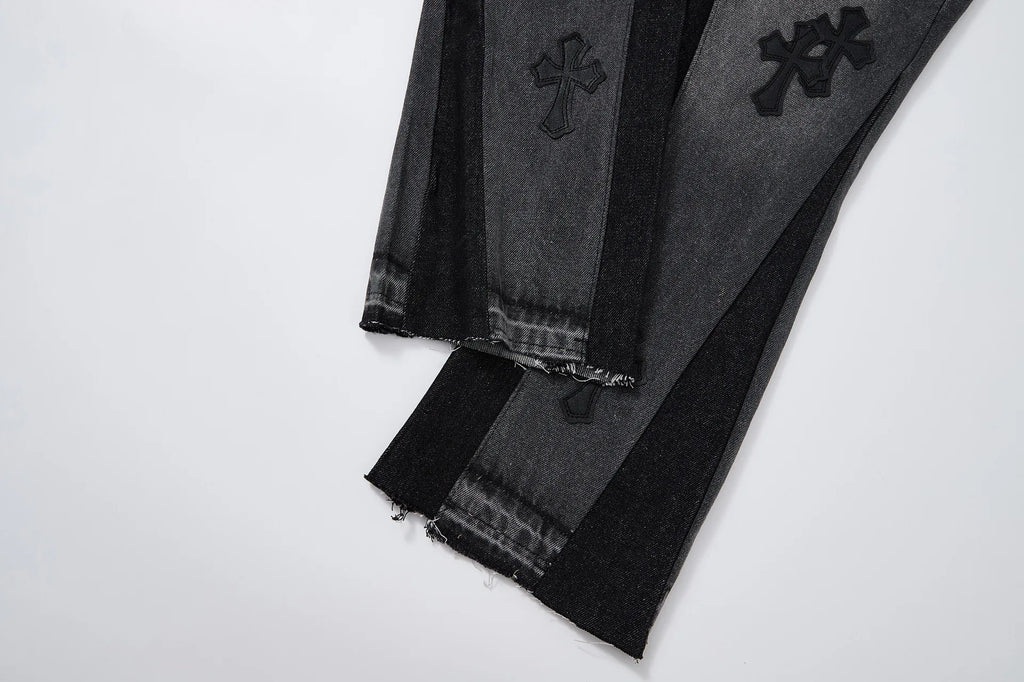 Cross Black Flare Denim