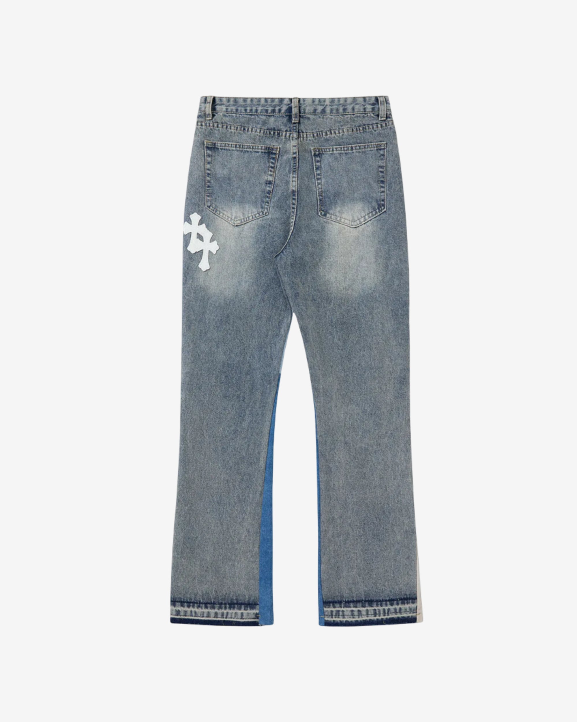 Cross Blue Flare Denim