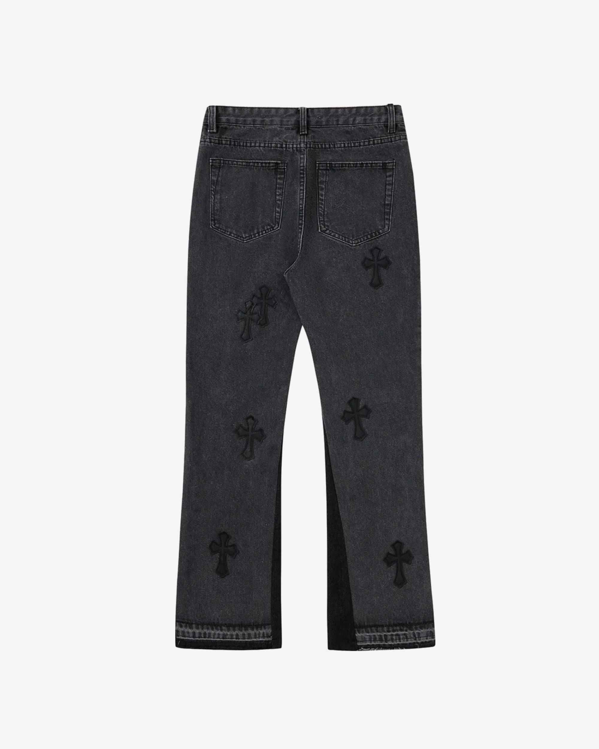Cross Black Flare Denim
