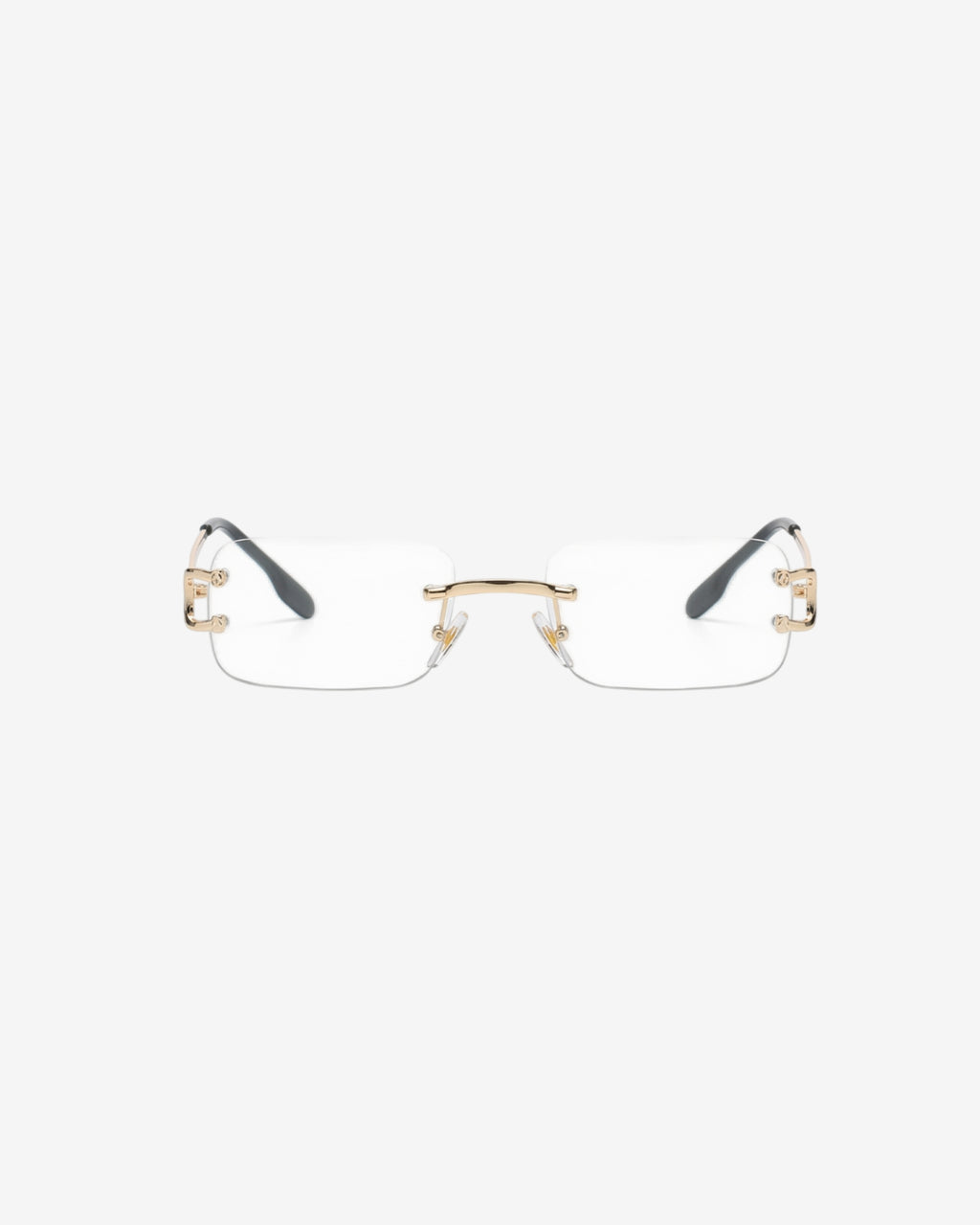 Slim Gold Texture Frame Glasses