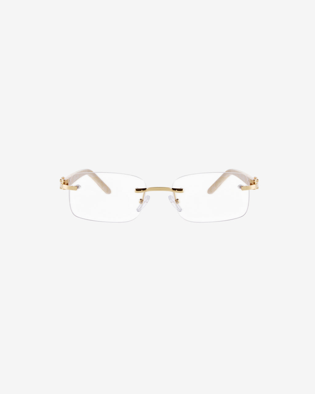 Ivory Texture Frame Glasses