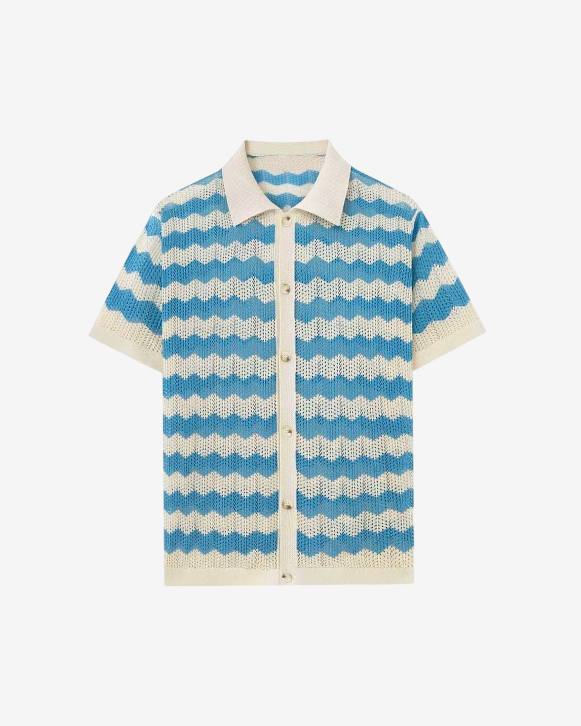 Blue Waves Polo Shirt