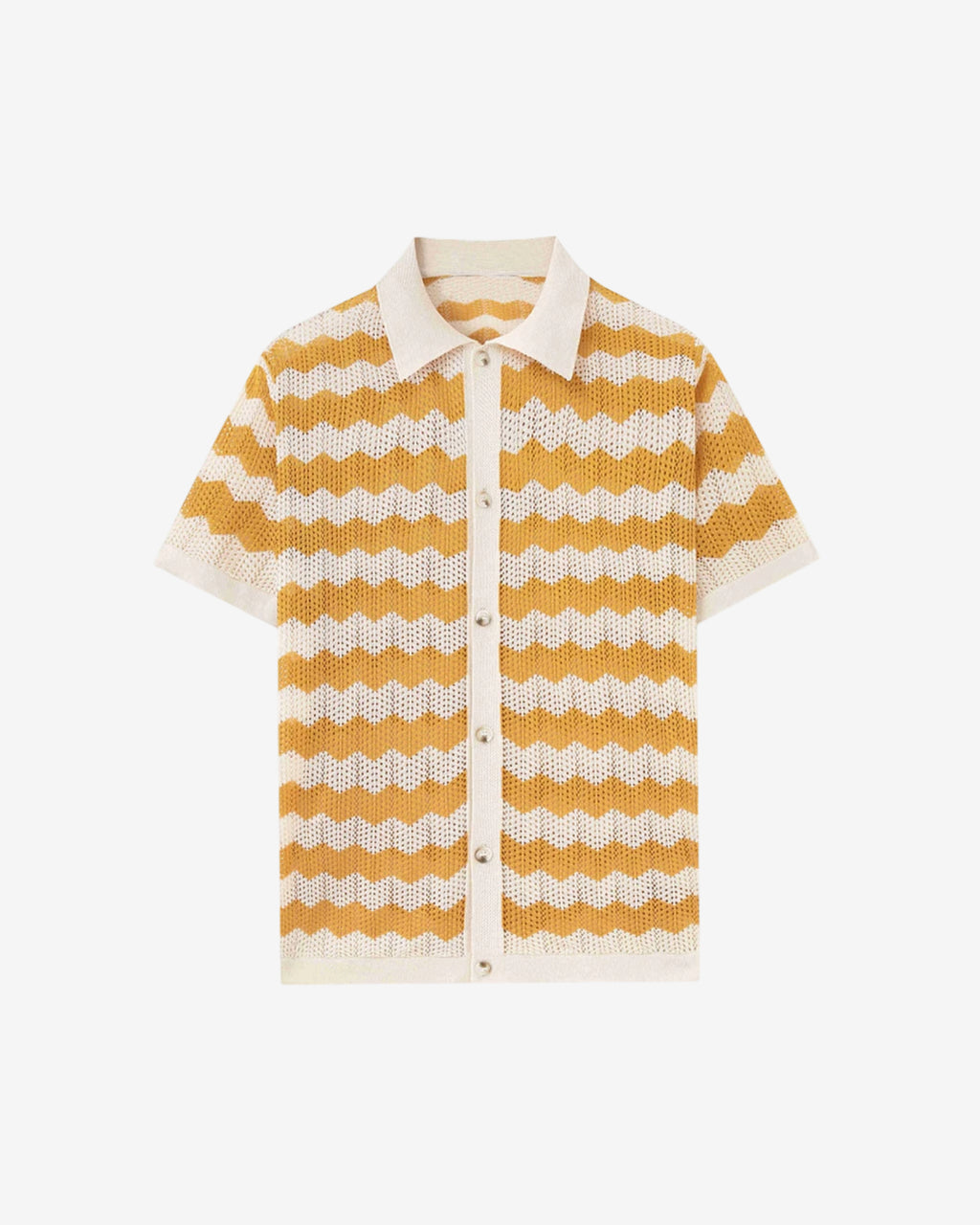Yellow Waves Polo Shirt