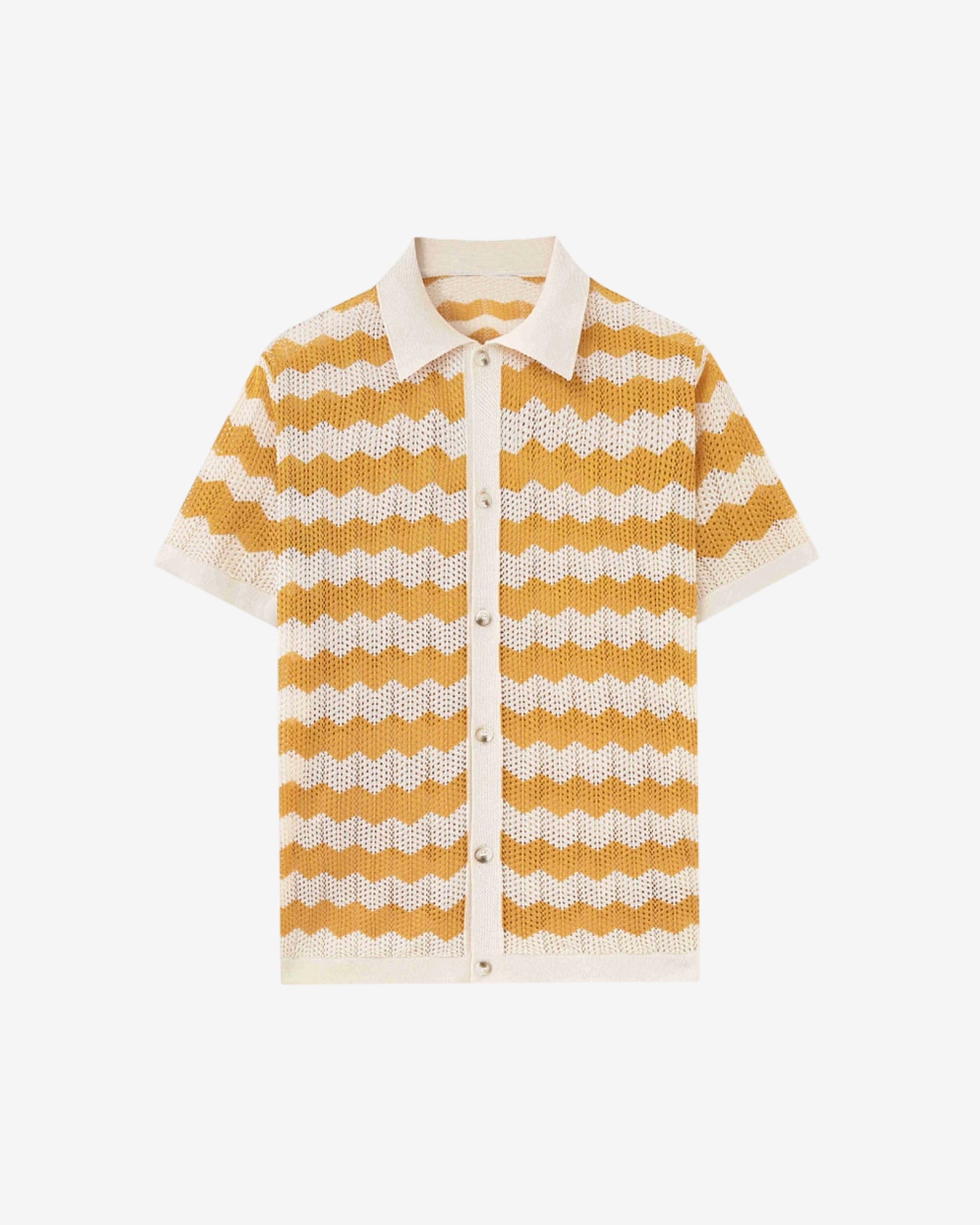 Yellow Waves Polo Shirt