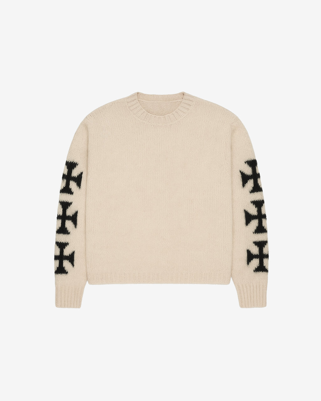 White Cross Sweater