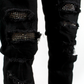 Jeans strass black