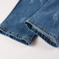 Jeans biker light blue patch