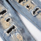 Jeans strass paint splashes
