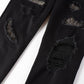 Jeans strass black